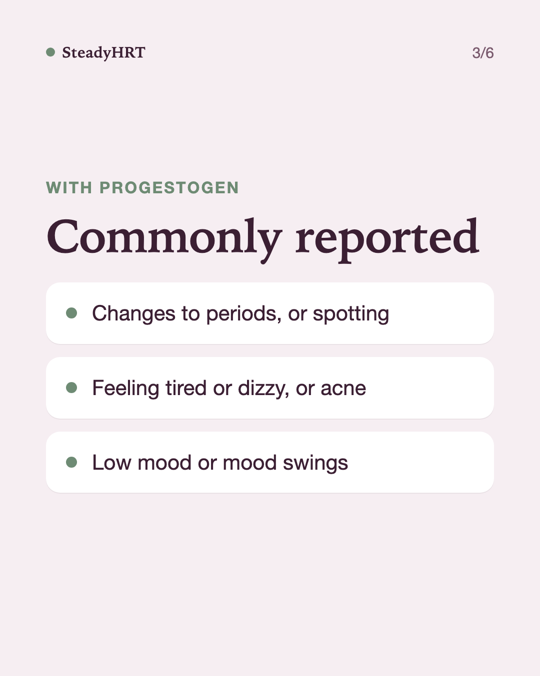 Commonly reported
