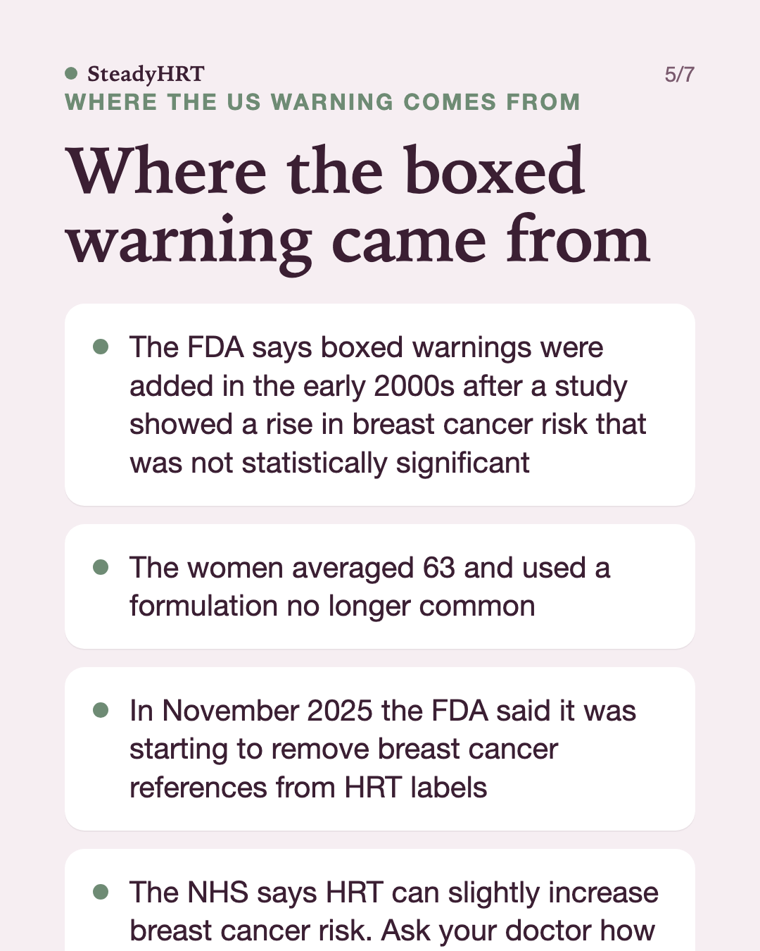 Where the boxed warning came from
