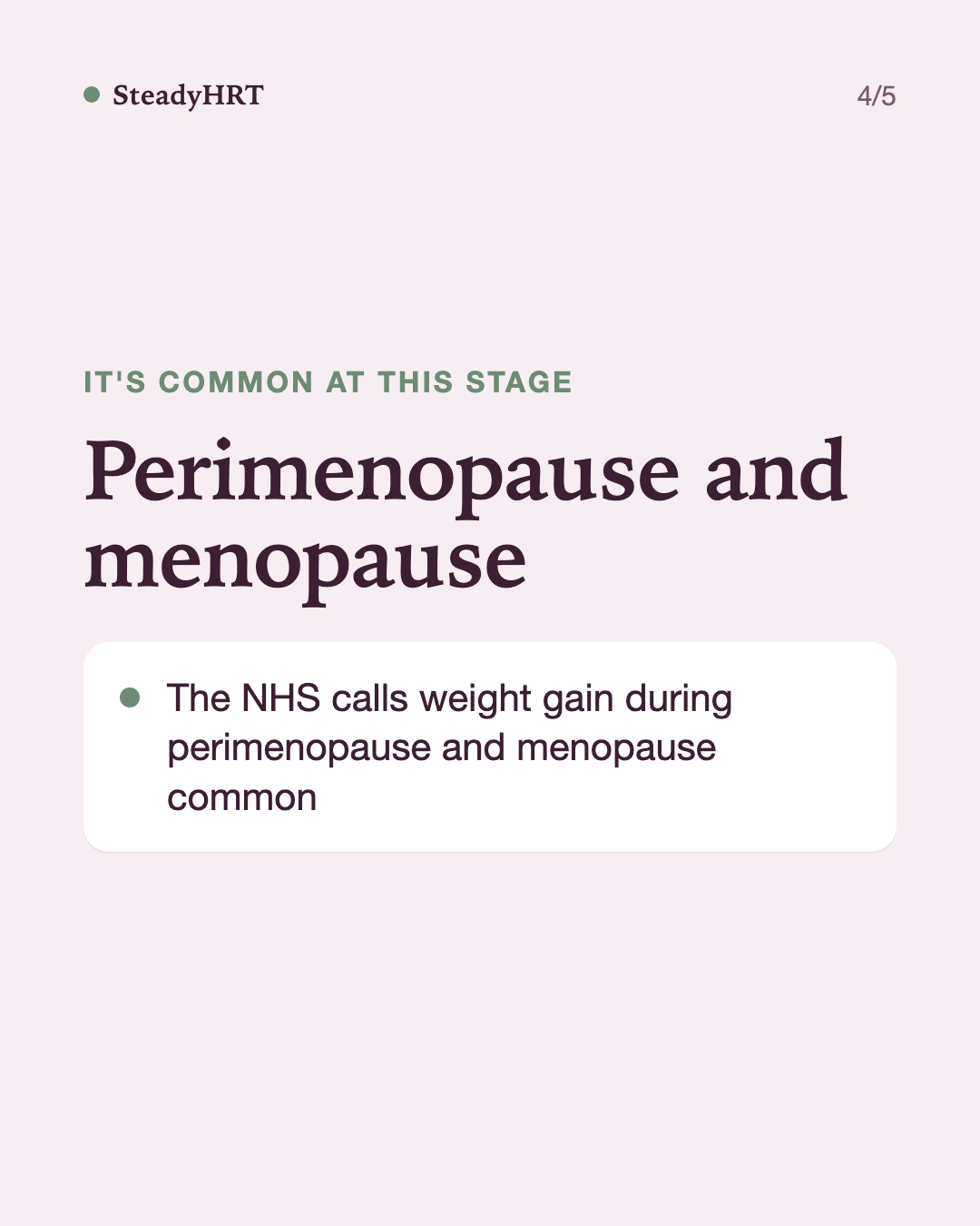 Perimenopause and menopause