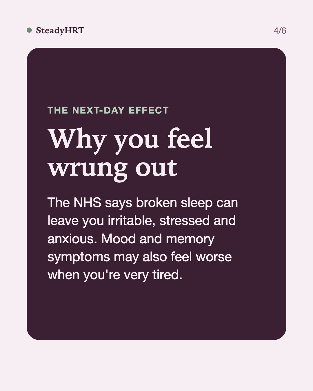 Why you feel wrung out