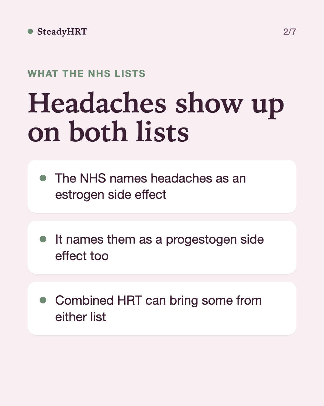 Headaches show up on both lists