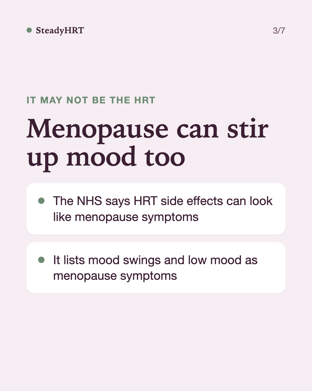 Menopause can stir up mood too