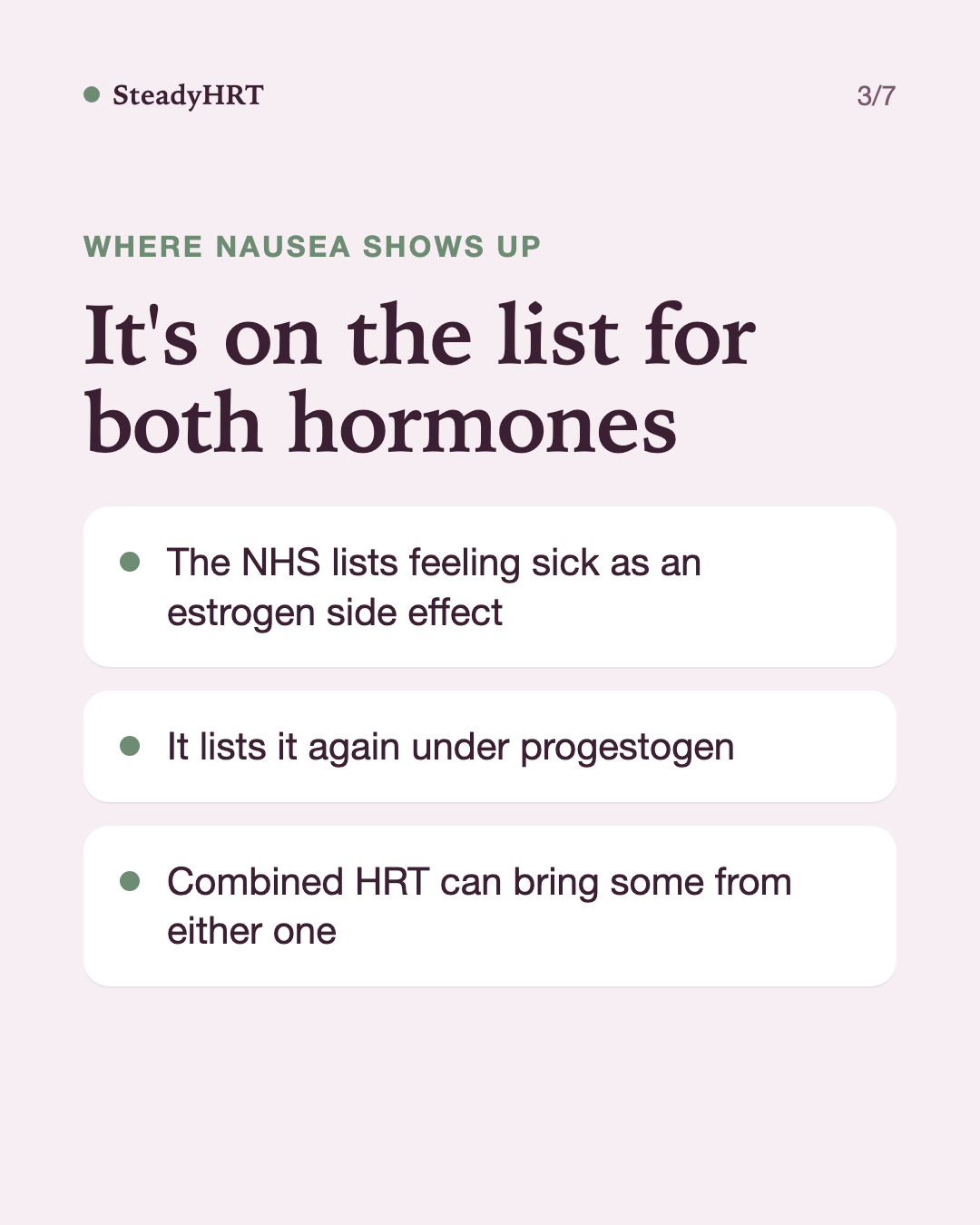 It's on the list for both hormones