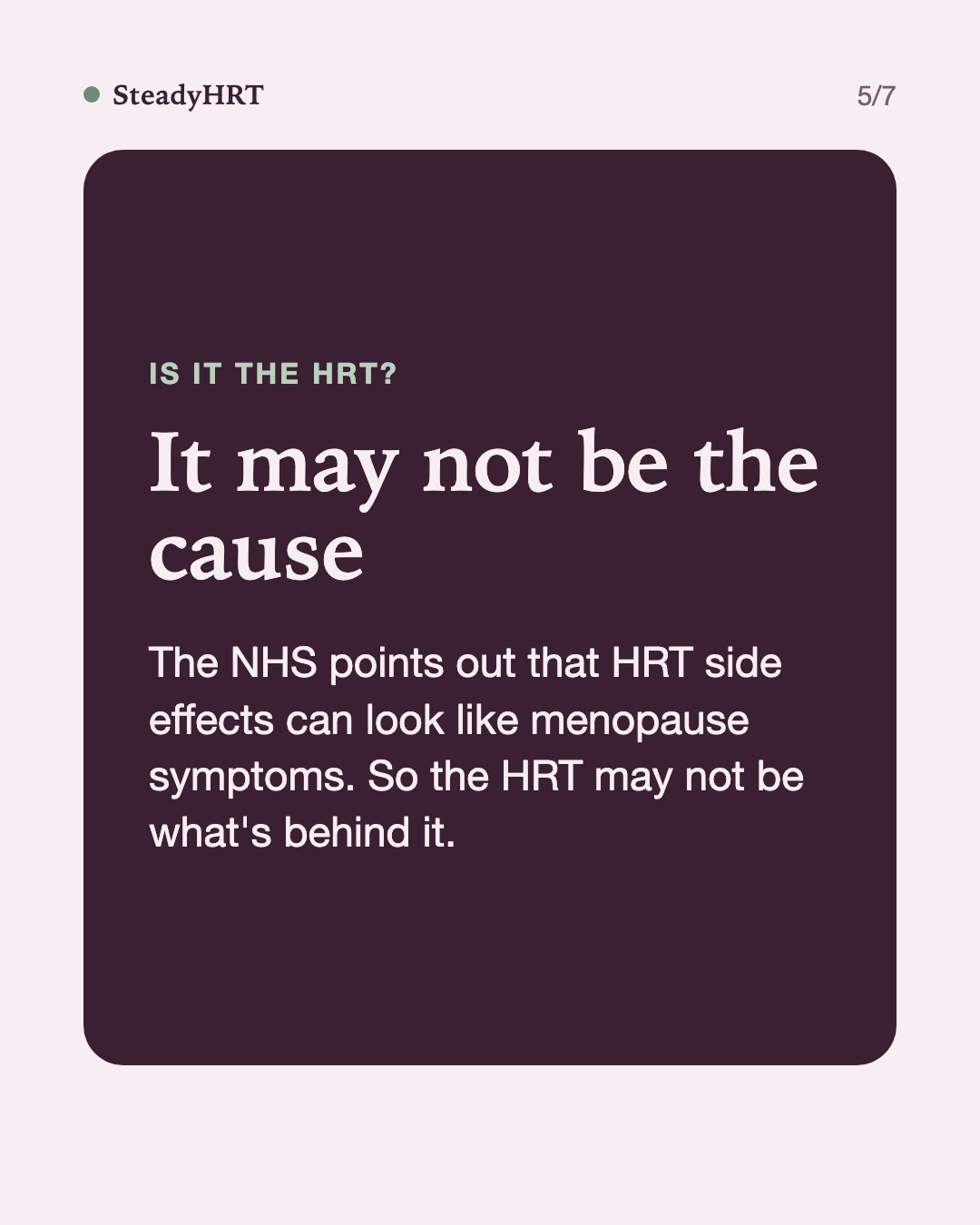 It may not be the cause