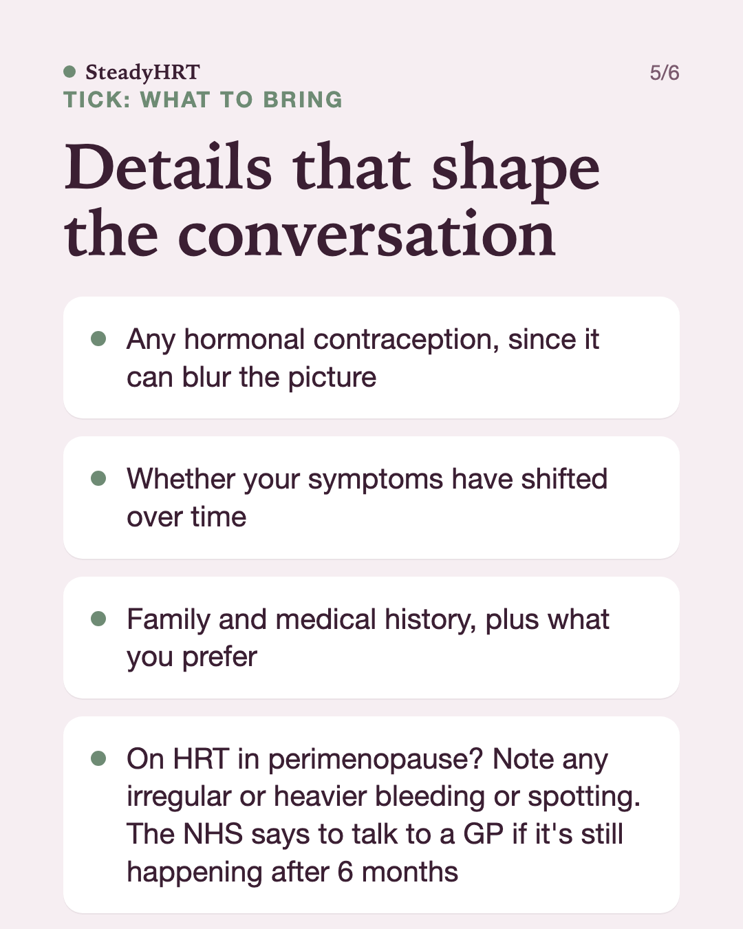 Details that shape the conversation
