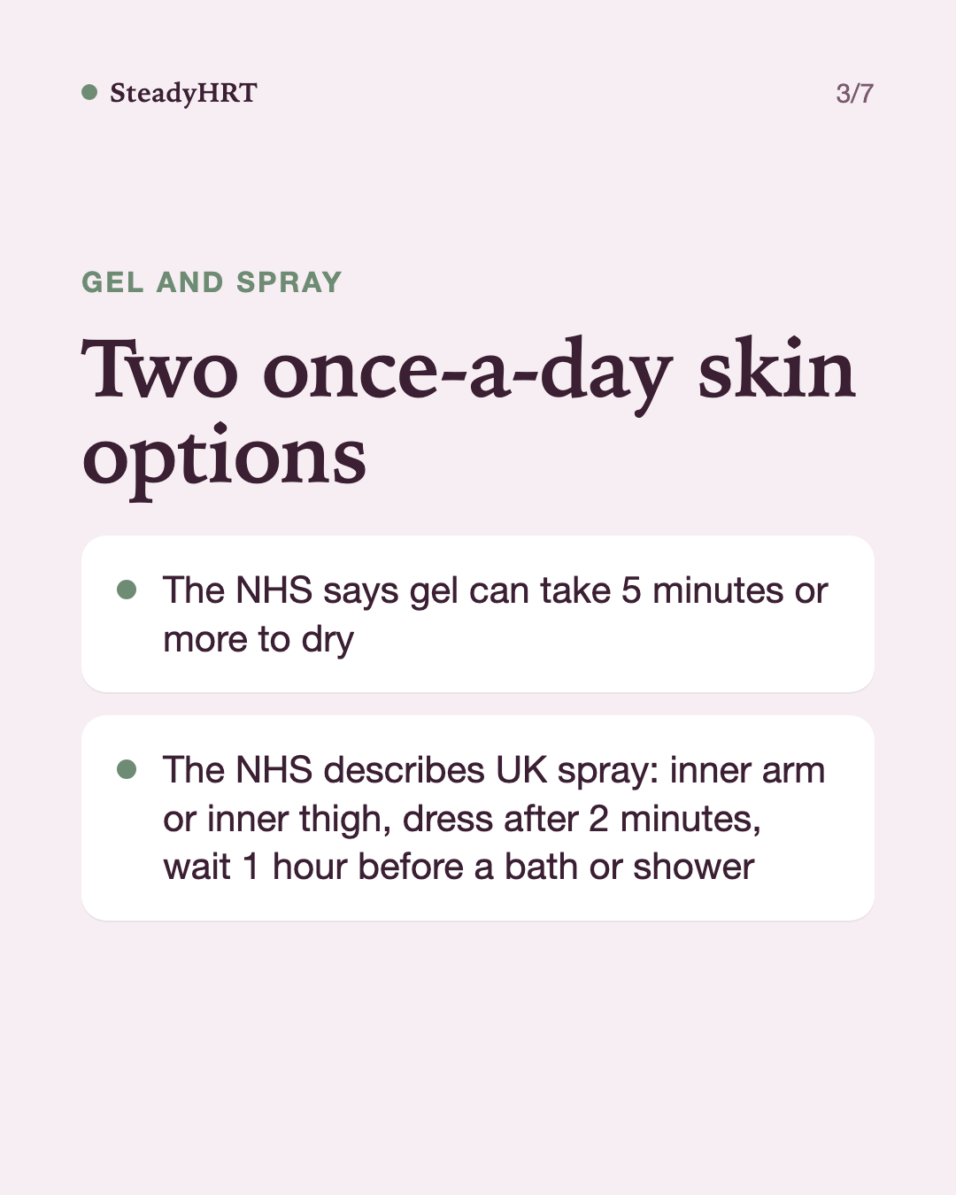Two once-a-day skin options