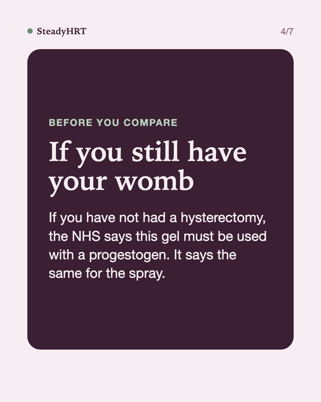If you still have your womb