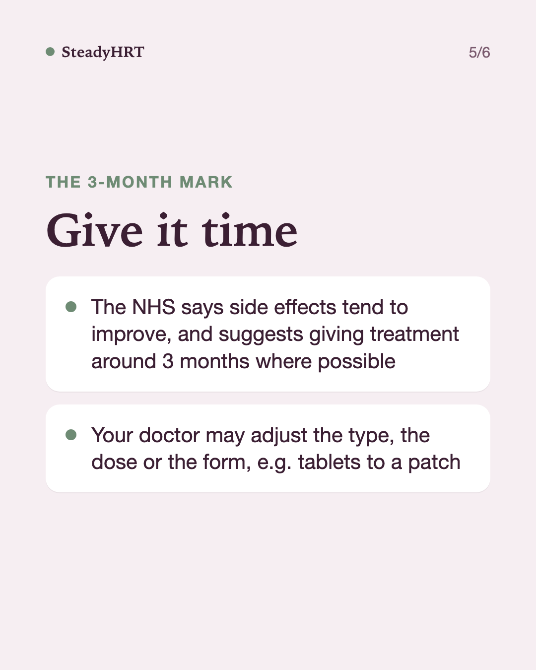Give it time