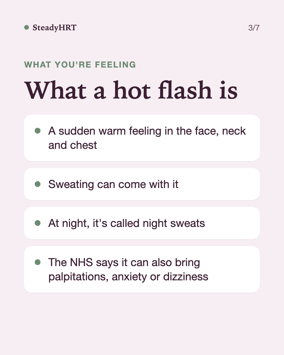 What a hot flash is