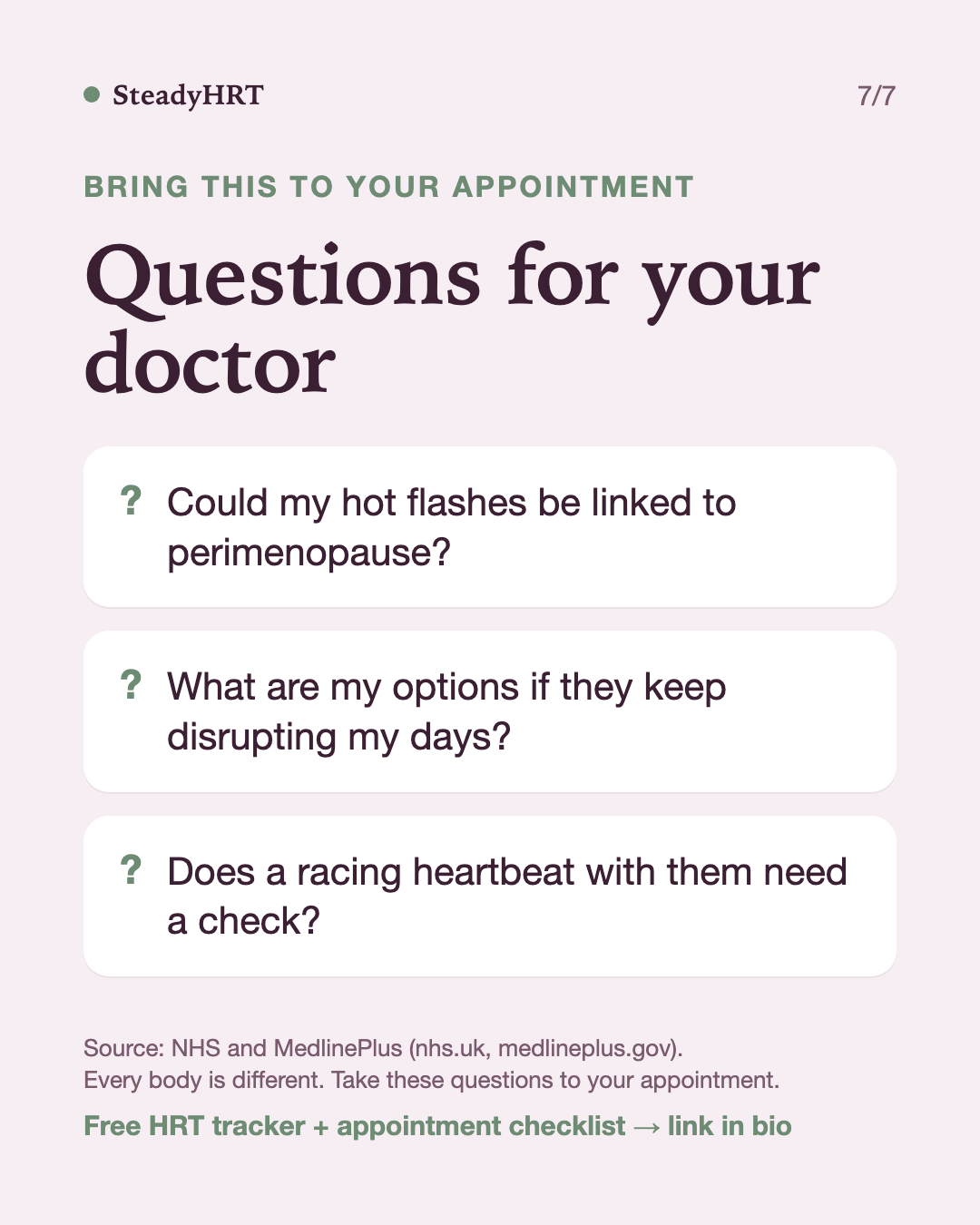 Questions for your doctor