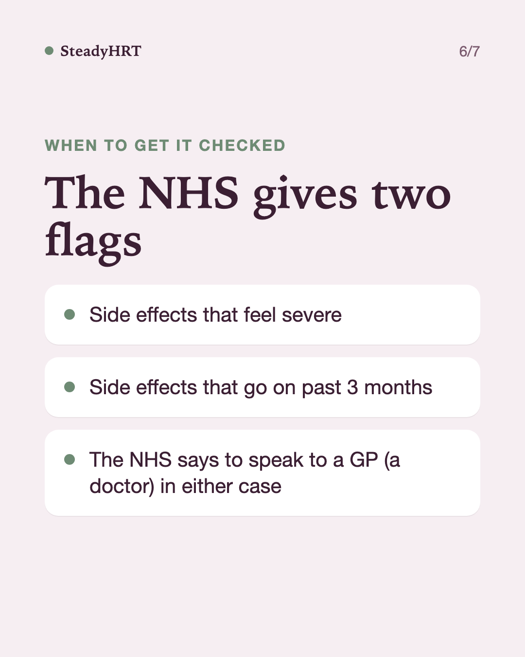 The NHS gives two flags
