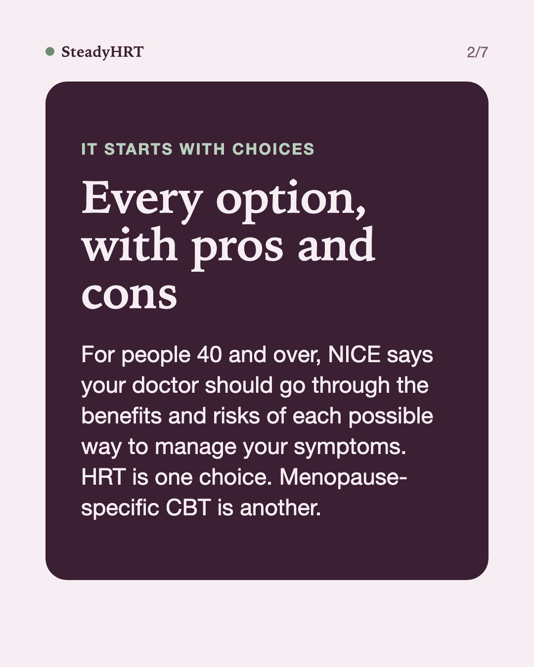 Every option, with pros and cons