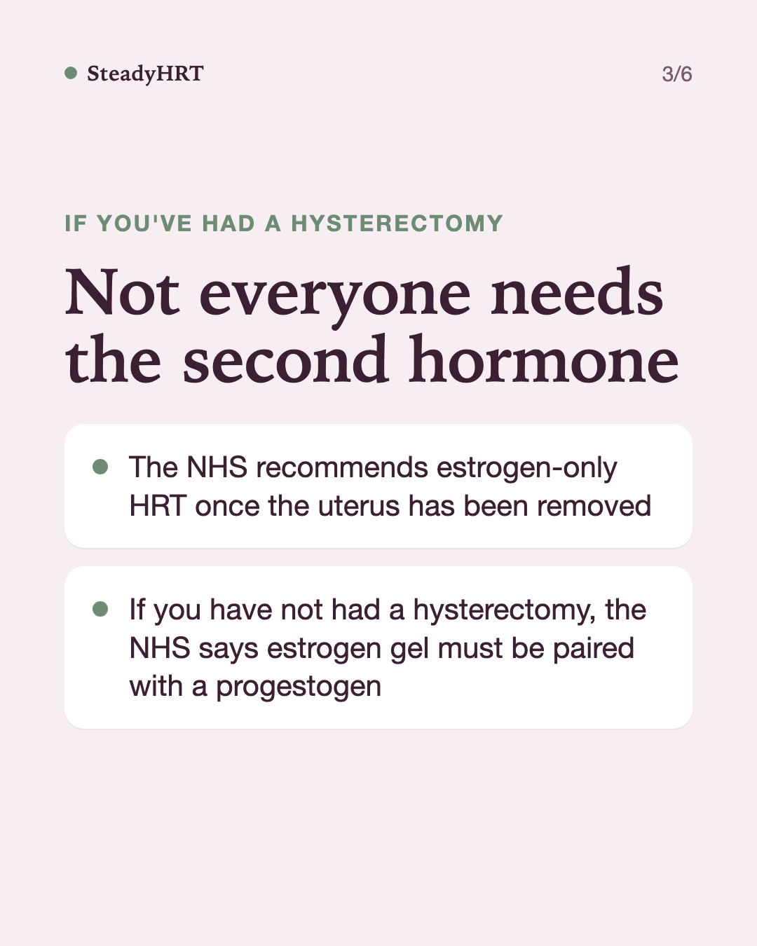 Not everyone needs the second hormone